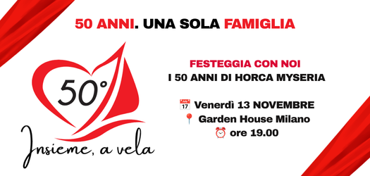 INVITO: 50 anni HM. Una lunga navigazione. Insieme.