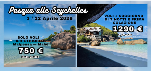 LAST MINUTE Seychelles: VOLI / VOLI+SOGGIORNO