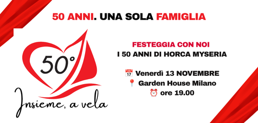 INVITO: 50 anni HM. Una lunga navigazione. Insieme.